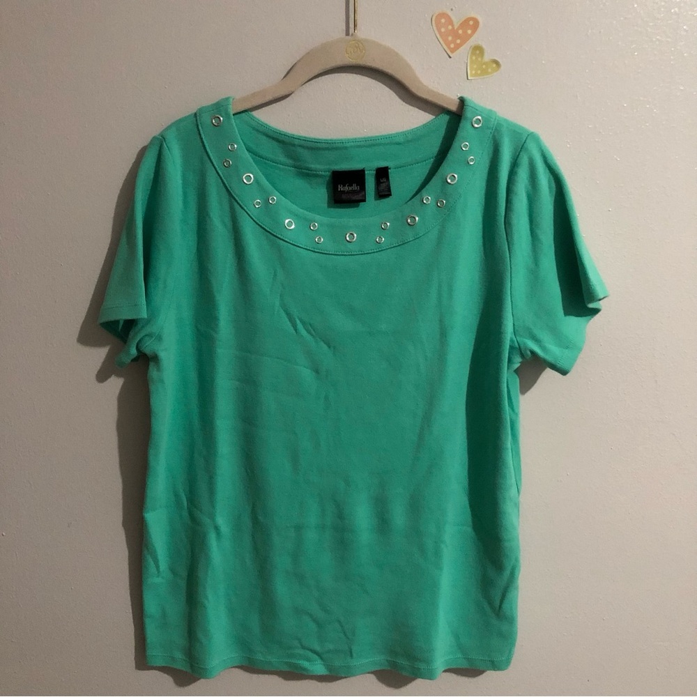 Rafaella Studio Green Top | Size Large